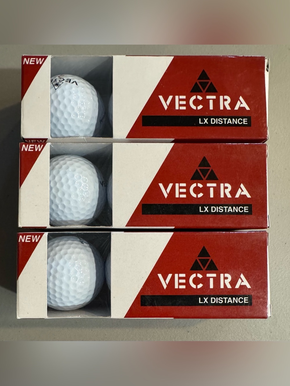 Vectra Golf Balls LX Long Distance - Set of 3 Sleeves